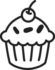 Hand Drawn cupcakes illustration