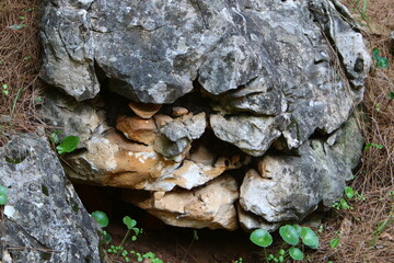 Texture of large stones and mountain rocks.