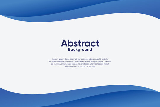 Modern abstract background with wavy or liquid concept. Gradient blue color.