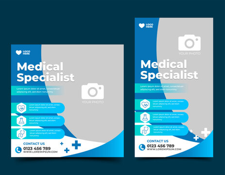 Social media post and story template for medical health promotion