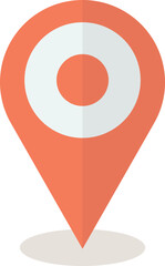 location pin illustration in minimal style