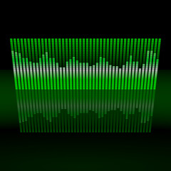 green equalizer vector