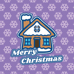 house gingerbread vector art illustration