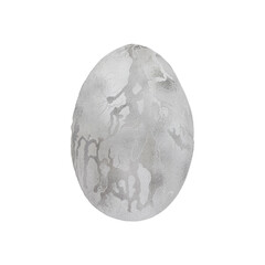 Silver Metallic Dragon Egg