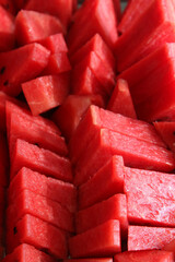 The watermelon slices texture background