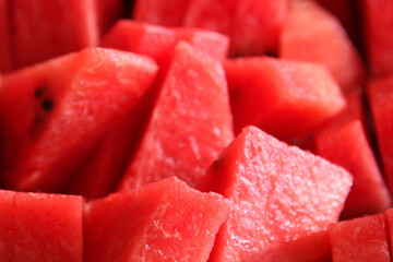The watermelon slices texture background