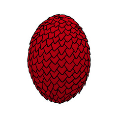 Red Metallic Dragon Egg