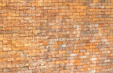 Old red brick wall texture background