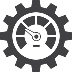 power gauge illustration in minimal style
