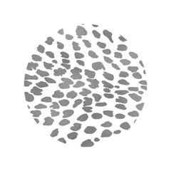 Silver Cheetah Pattern Circle Background