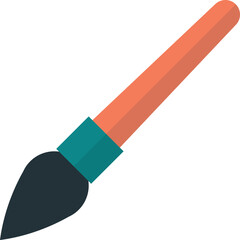 paintbrush illustration in minimal style