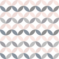 Colorful circle abstract vector seamless pattern