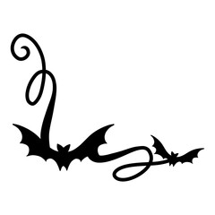 Halloween Bat Border