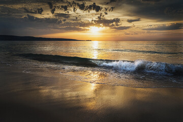 sunset on the beach - 540757194