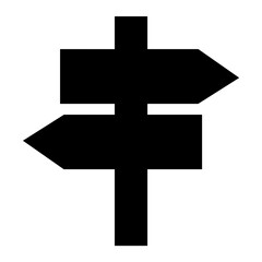 Signpost Vector Icon