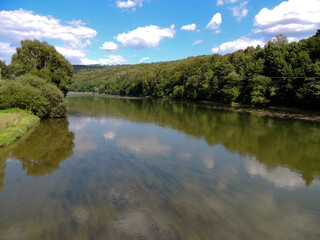 San river Chumur reflection in the river