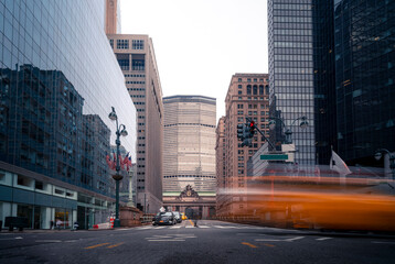 Street of modern city in daytime
