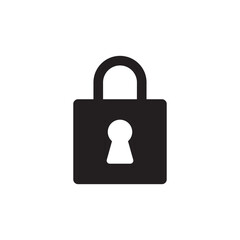 Padlock Icon Vector Illustration Style