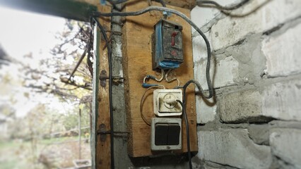 Old wiring in the closet