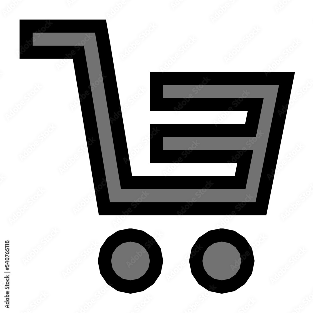 Canvas Prints Shopping Cart Vector Icon