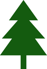 Decorated christmas trees Illustration