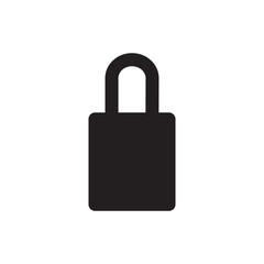 Padlock Icon Vector Illustration Style