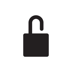 Padlock Icon Vector Illustration Style
