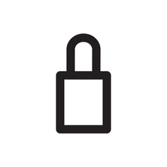 Padlock Icon Vector Illustration Style
