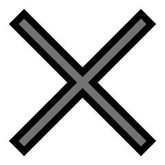 Fototapeta premium Cross Vector Icon