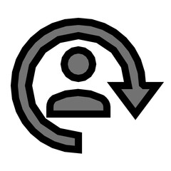 Refresh User Vector Icon