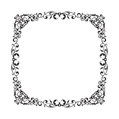 Frame, in the style of an ornament, Vector illustration eps 10, Art.	