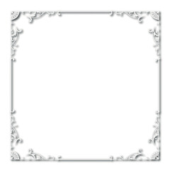 Frame, in the style of an ornament, Vector illustration eps 10, Art.	