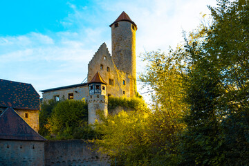 Fototapeta na wymiar Winery Burg Hornberg am Neckar