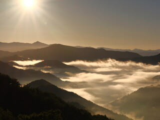 太陽と雲海