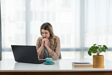 Young woman health care worker psychologist and psychotherapist talking online on web conference video call about how to reduce stress and anxiety in everyday life. Female expert telemedicine.