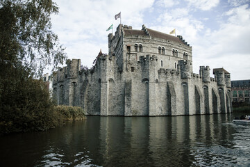 Fototapeta na wymiar Castle in Ghent, Belgium