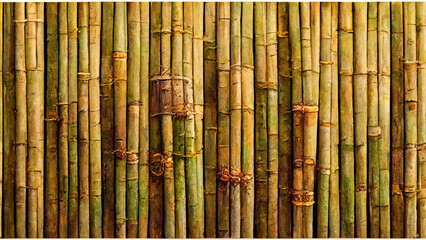texture of bamboo standing in a row