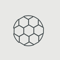 Naklejka premium Football vector icon illustration sign