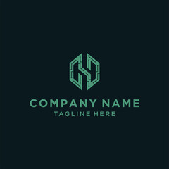 Letter H tech logo design vector image