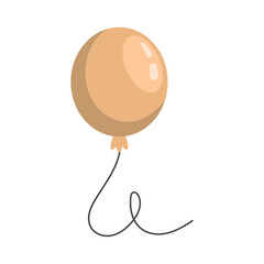 golden balloon helium floating
