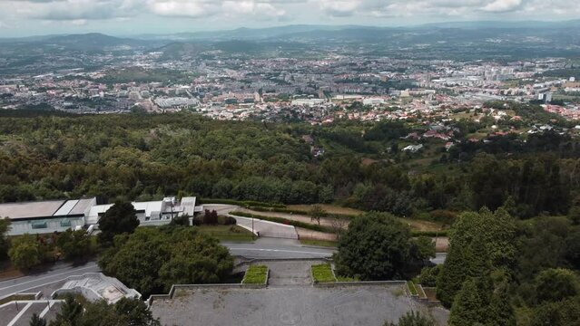 Aerial view of the Sameiro Sanctuary, Portugal