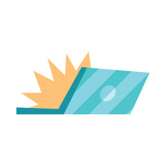 laptop computer splashing