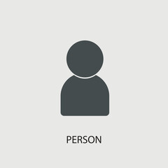 Person vector icon illustration sign