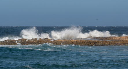 Fototapeta premium Indischer Ozean an der Küste Plettenberg Bay Südafrika
