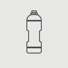 Sport water bottle  vector icon illustration sign
