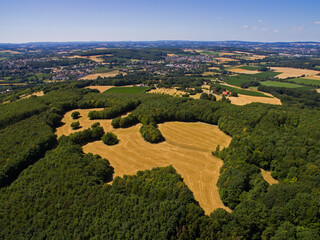 Wallpaper / Hintergrund Luftaufnahme Felder Landschaft Homberg Herford Nordrhein Westfalen