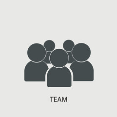  Team vector icon illustration sign