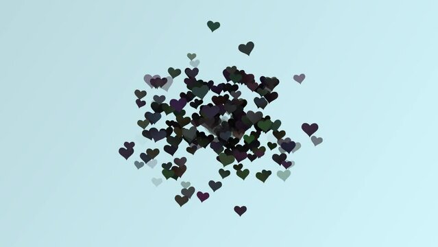 White Heart Background Animation
