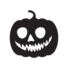 Halloween Pumpkin symbol icon on white background
