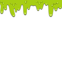 Transparent PNG slime/halloween dripping down. Overlay for social media posts. 
